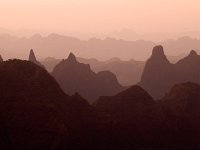 Simien Silhouettes at sunset